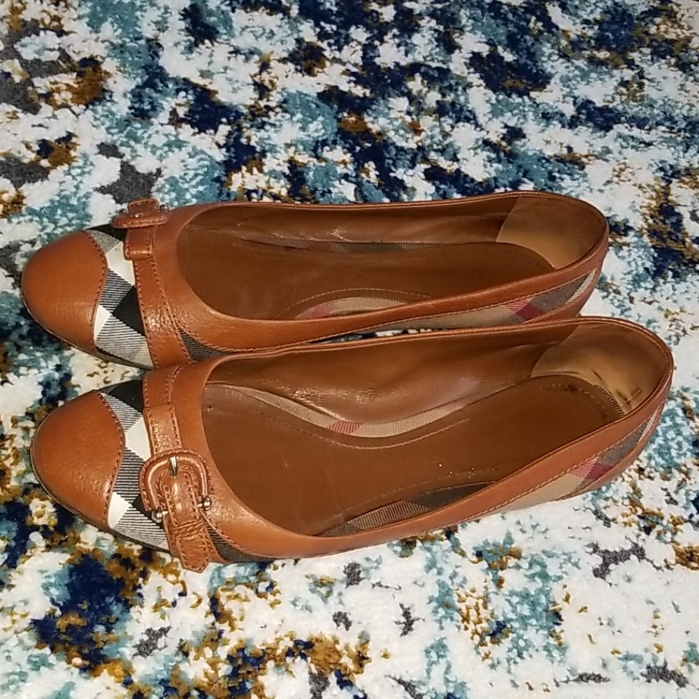 Burberry Nova Plaid Flats